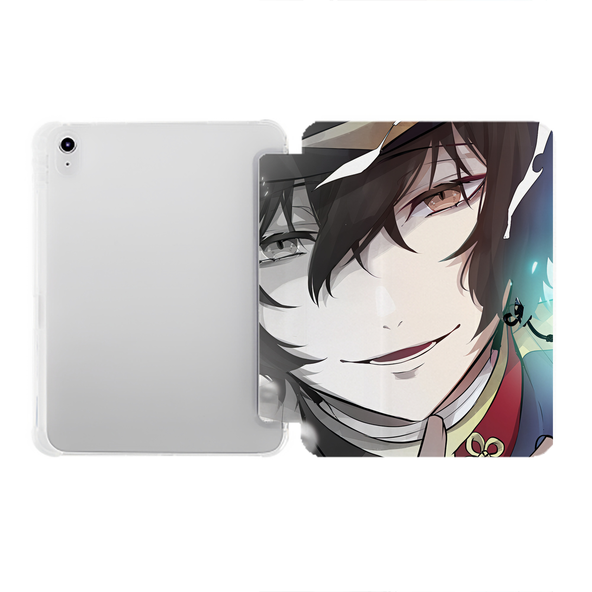 （画像用） 文豪ストレイドッグス Bungo Stray Dogs IPad ケース ペン収納付き 三つ折りスタンド PUレザー×シリコン 対応機種9.5/10.5/10.9インチ
